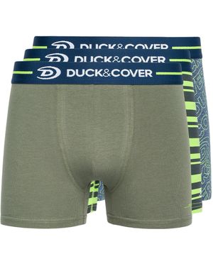 Duck and Cover Amero Boxer Shorts (Pack Of 3) - Green