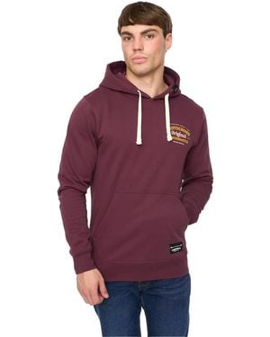 Crosshatch Motorcross Hoodie (Wijn) - Paars