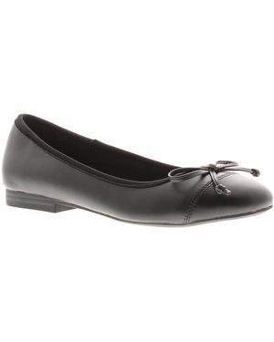 Comfisole Ballet Shoes Flats Tess Slip On Pu - Black