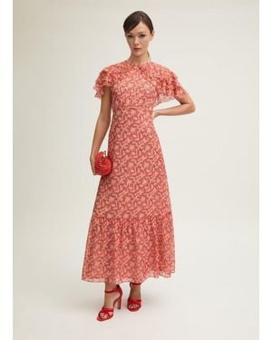 LK Bennett Dr Billie Blossom Dress - Red