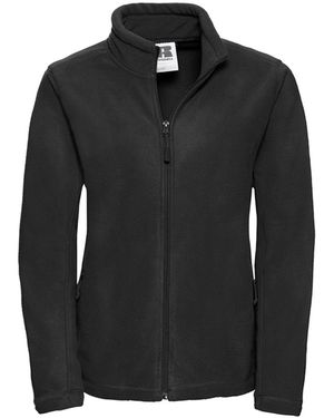 Russell Ladies Full Zip Outdoor Fleece Jacket - Black