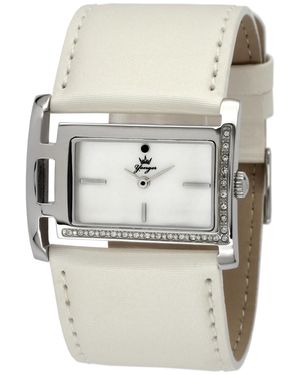 Yonger & Bresson And Bresson Leather Watch With Bezel - Grey