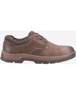 Cotswold Thickwood Burnished Leather Shoes - Brown