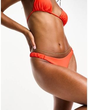 NA-KD X Jasmin Azizam Bikini Bottom - Orange