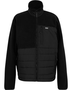 Regatta Frankie Borg Full Zip Hybrid Jacket - Black