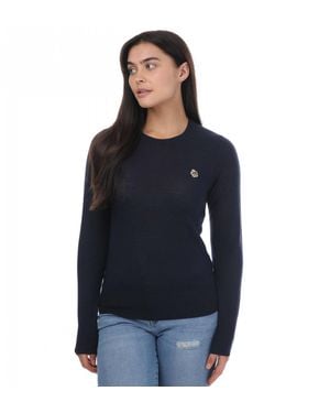 Ted Baker Averiii Merino Wol Crew Hals Trui (marine) - Blauw
