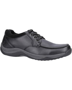 Hush Puppies Derek Leather Lace-Up Shoes - Black