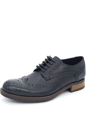HX London Wandsworth Leather Brogue Shoes - Blue