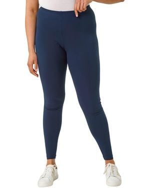 Roman Curve Full Length Leggings - Blue