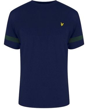 Lyle & Scott Tipped T-Shirt Cotton - Blue