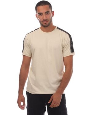 EA7 Emporio Armani Logo Series Cotton-Jersey T-Shirt - Natural