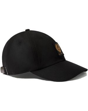 Belstaff Phoenix Patch Waxed Cap Cotton - Black