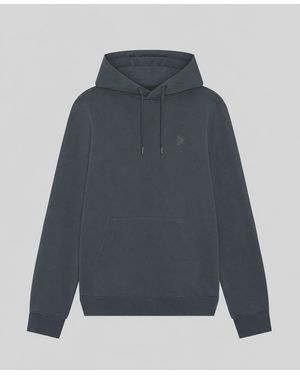 Lyle & Scott Superfine Cotton Loopback Hoodie - Blue