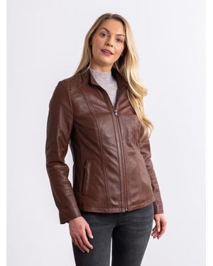 Lakeland Leather Applethwaite Hooded Jacket - Brown