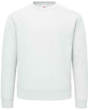Fruit Of The Loom Supercotton Plain Sweatshirt - White