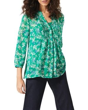 Phase Eight Ida Print Blouse - Green