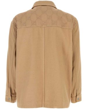 Gucci Camel Cotton Jacket - Natural