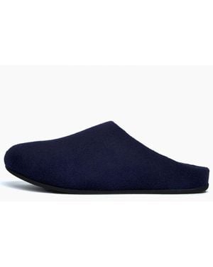 Fitflop Shove Felt Slippers - Blue