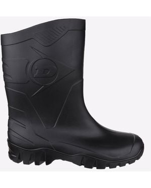 Dunlop Dee Calf Length Wellington - Black