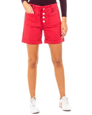 La Martina Shorts With Hemmed Bottoms And Belt Loops Lwb001 - Red