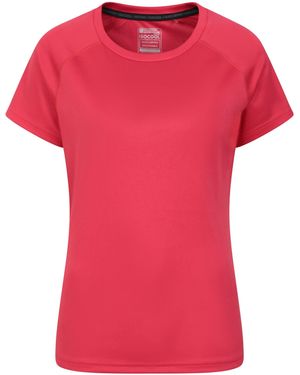 Mountain Warehouse 'Endurance' Isocool T-Shirt Sun Protection Breathable Tee - Pink