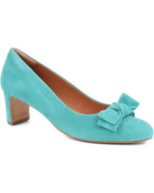 Jones Bootmaker Zelda Bow Detail Court Shoes - Blue
