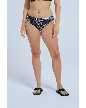 Mountain Warehouse 'Docks' Printed Bikini Bottoms Chlorine & Salt Water Resistant Summer Swimwear - Blue