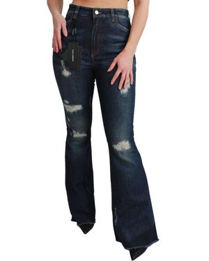 Dolce & Gabbana Denim Cotton Stretch Flared Jeans Material_Cotton - Blue