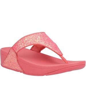Fitflop Lulu Glitter Toe-Post Toe Post Ladies Summer - Pink