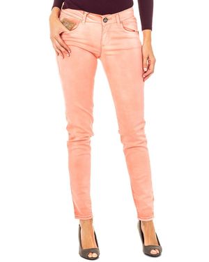 La Martina Elastic Trousers With Skinny Cut Hems Hwt010 - Orange