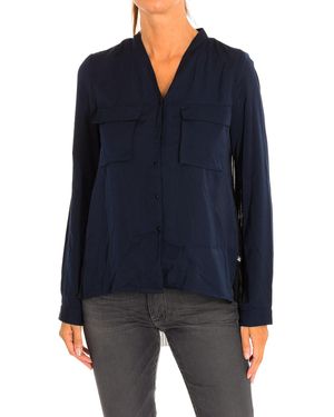 Le Temps Des Cerises Long Sleeve Blouse Ffaster000000Mc172 - Blue