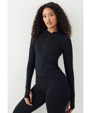 DSGN Studio Sport Contour Seamless Hooded Sports Jacket - Blue