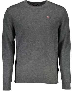 Napapijri Merino Wool Crew Neck Jumper - Grey