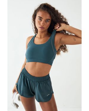 DSGN Studio Reflective Binding Sculpt Sports Bra - Blue