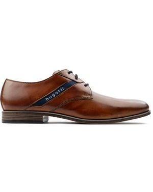 Bugatti Logo Derby Shoes - Brown