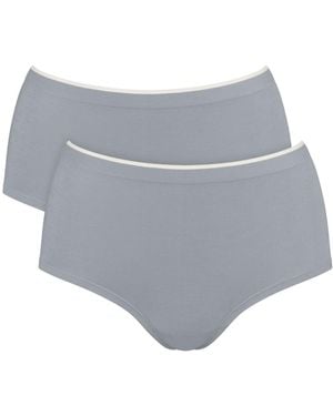 Sloggi Go Sense High Waist Briefs (2 Pack) - Grey