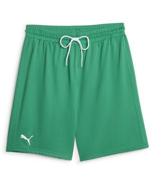 PUMA Hoops Team Practice Basketball Shorts - Green