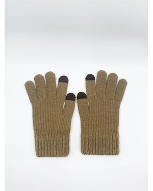 SVNX Ribbed Knitted Gloves - White