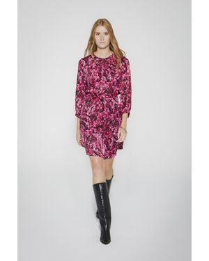 IKKS Long Sleeve Dress - Red
