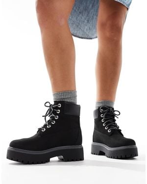 Timberland Stone Street 6 Inch Elevated Boots - Black