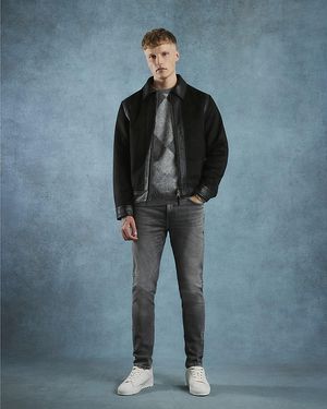 River Island Jacket Faux Suede - Blue