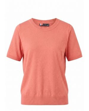 Secret Label Cotton Short Sleeve Knit Top - Pink