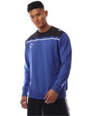 Sondico Precision Crew Neck Long Sleeve Sweatshirt - Blue