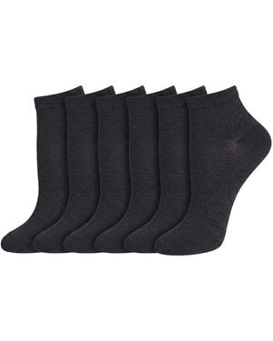 Pro Socks 6 Pairs Seamless Low-Cut S9101 - Blue