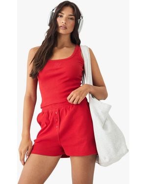 DSGN Studio Script Embroidered Rib Boxer Short