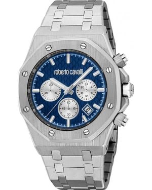 Roberto Cavalli Rc5G161M0055 Logomania Watch - Grey