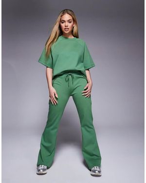 ASOS Co-Ord Interlock Flared Jogger - Green