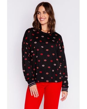 Pj Salvage Lippy Shirt - Black