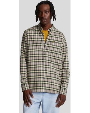 Lyle & Scott Check Flannel Shirt - Green