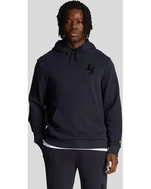 Lyle & Scott Lyle & Scott Club Emblem Dark Hoodie - Blue